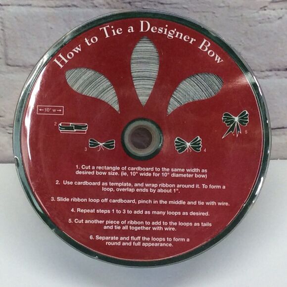 SWC Metallic Wired Christmas Ribbon "Tree Lights" 2.5" By 55 Yards Multicolored - Picture 4 of 4